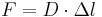 F = D \cdot \Delta l